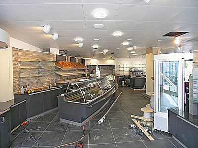 Ladenbau, Frei, Nussbaumen, Korpusanlage, Bäckereieinrichtung, Konditorei
