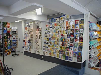 Ladenbau, Kartenregal, Papeterie, Bürki, Belp, Ladenumbau, papeterieeinrichtung